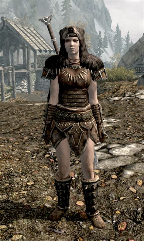 skyrim female barbarian armor